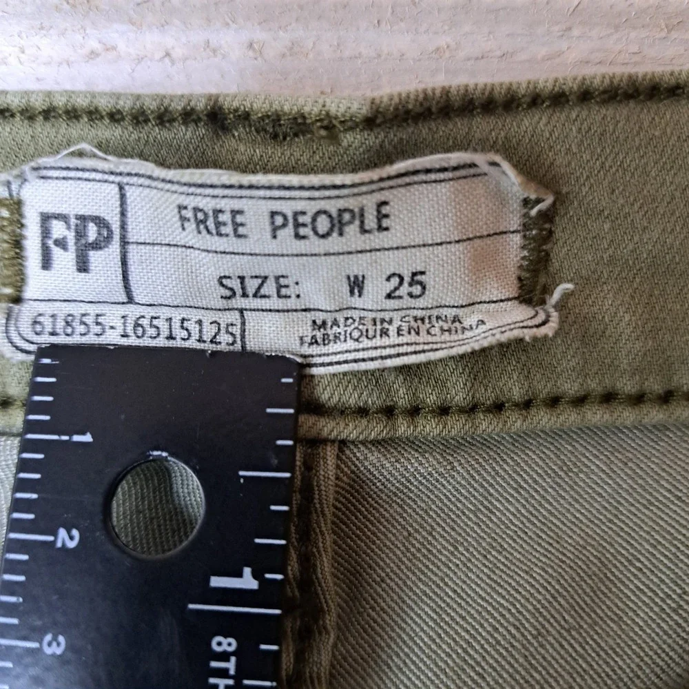 Utility Tactical‎ Free People Women's Jeans Size 25 Olive Green